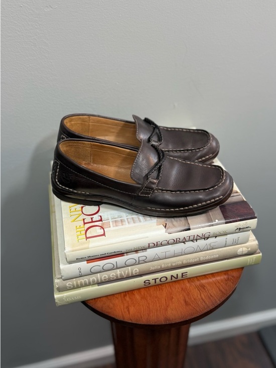 Timberland Shoes - Timberland Dark Brown Leather Penny Loafers